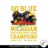 Go Blue Michigan Rose Bowl Game Champions Png Digital Download