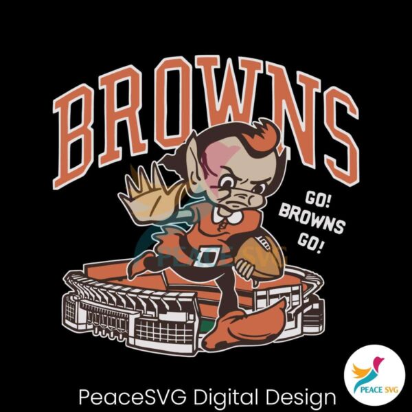 Go Browns Brownie The Elf Stadium Svg Digital Download