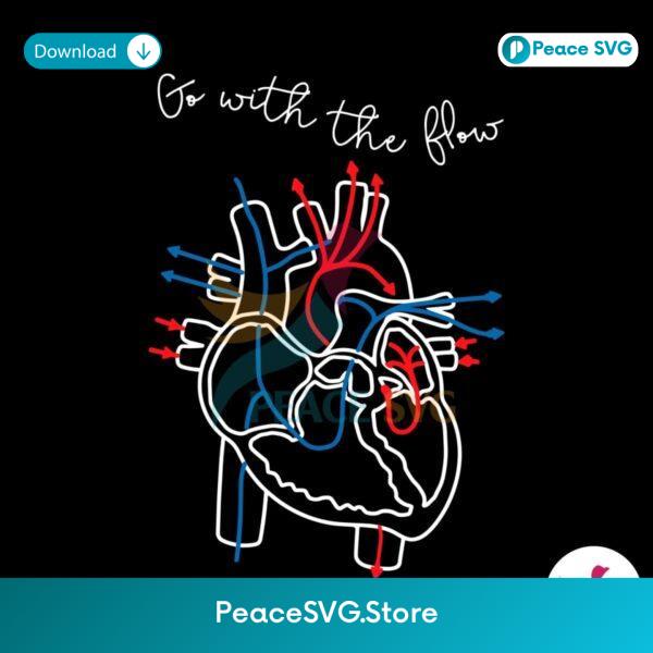 Go With The Flow Cvicu Nurse Svg For Silhouette