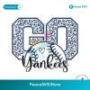 Go Yankees Baseball Team Leopard Svg For Silhouette