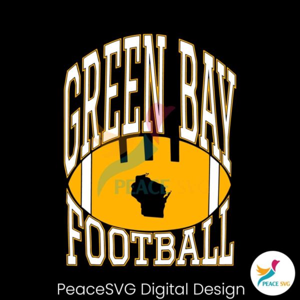 Green Bay Football Map Svg Instant Download
