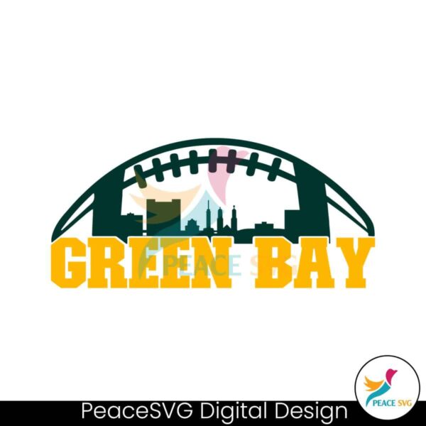 Green Bay Football Skyline Svg Printable Design