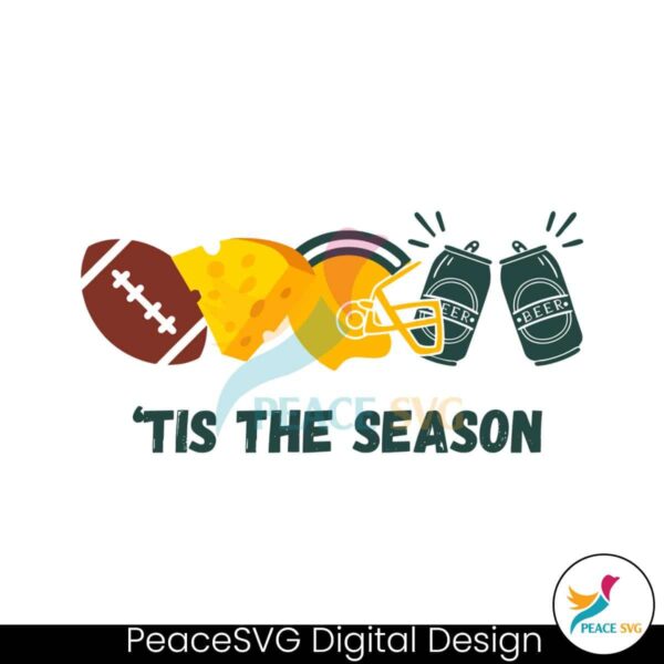 Green Bay Football Tis The Season Svg Digital Download