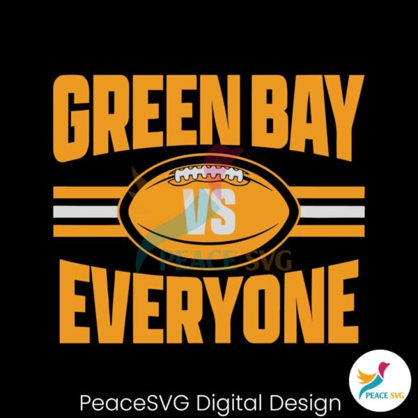 Green Bay Vs Everyone Football Svg For Vinyl Cutting
