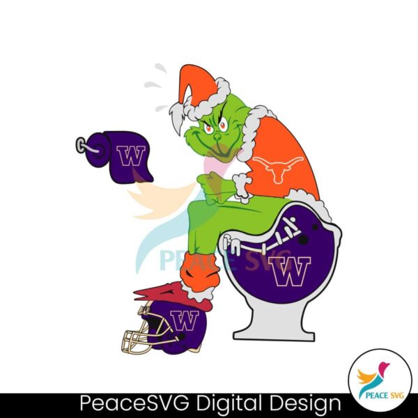 Grinch Texas Longhorns College Football Svg Clipart