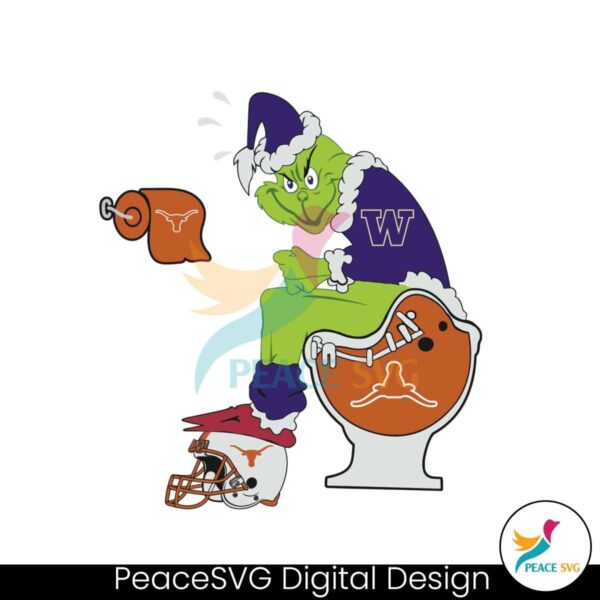 Grinch Washington Huskies College Football Svg Clipart
