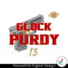 Grock Purdy 13 Football Player Svg For Vinyl Cutting