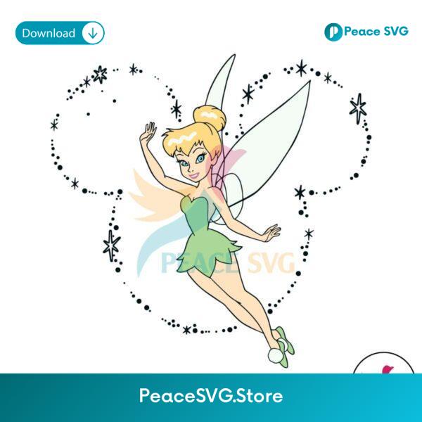 Groovy Disney Tinker Bell Mickey Ear Svg Printable Design