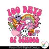 Groovy Happy 100 Days Of School Svg Layered File