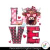 Groovy Love Heifer Highland Cow Png For Printing