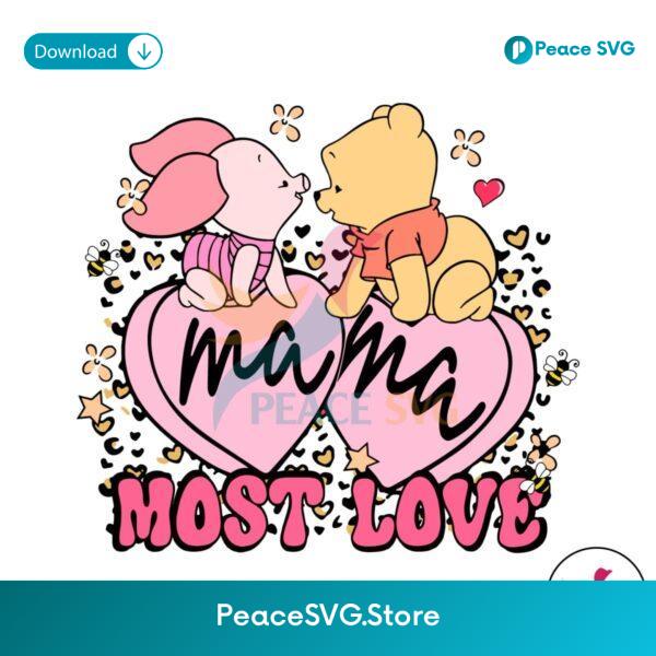 Groovy Mama Most Love Winnie The Pooh Piglet Svg For Vinyl Cutting
