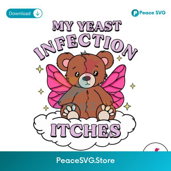 Groovy My Yeast Infection Itches Svg Vector File