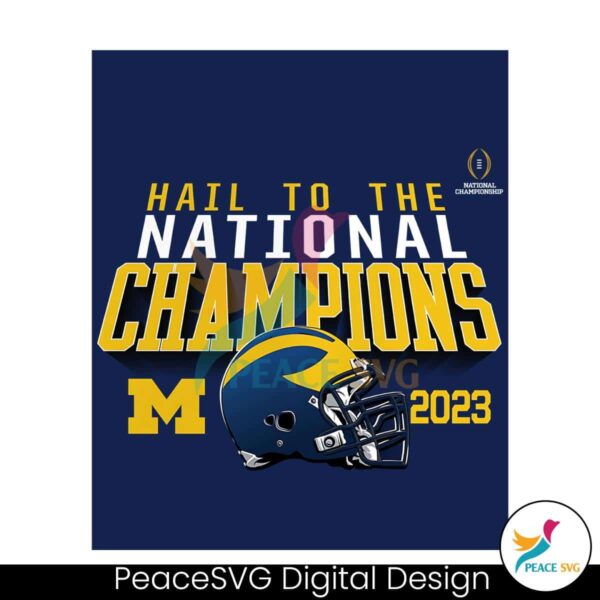 Hail To The National Champions 2023 Png High Resolution