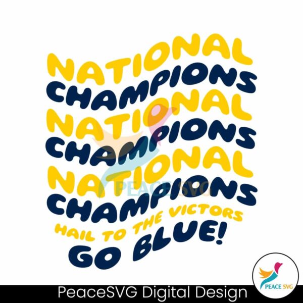 Hail To The Victors Go Blue Michigan Football Svg For Silhouette