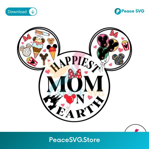 Happiest Mom On Earth Disney Snack Png Instant Download