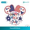 Happy 4th Of July Minnie Ears Svg Files For Cricut
