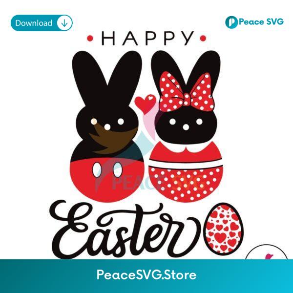 Happy Easter Disney Rabbit Mickey Minnie Svg Files For Cricut