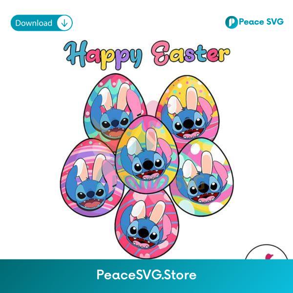 Happy Easter Disney Stitch Bunny Png For Printing