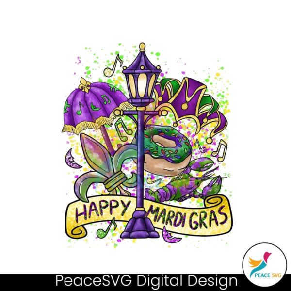 Happy Mardi Gras Festival Png Printable File
