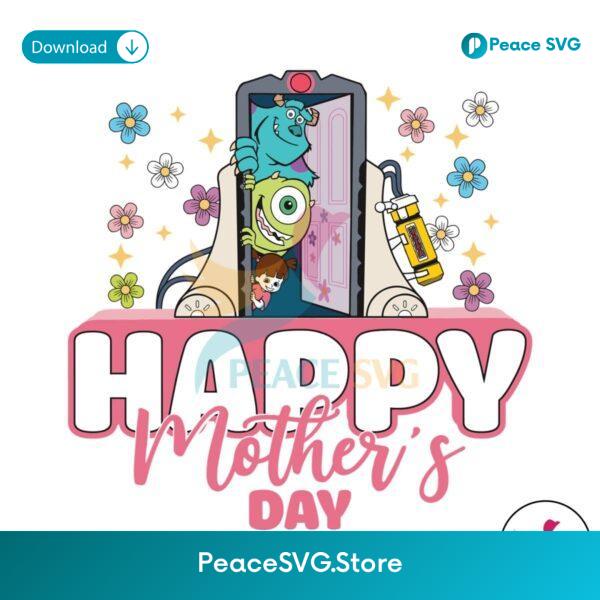 Happy Mothers Day Monster Mom Svg For Silhouette