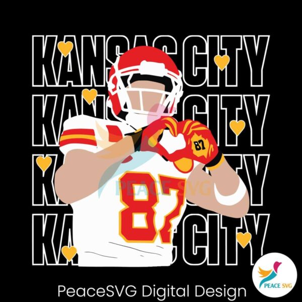 Heart Hands Kelce Kansas City Svg Layered File