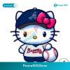 Hello Kitty Atlanta Braves Baseball Png Clipart