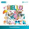 Hello Summer Bluey Characters Vacation Png Clipart