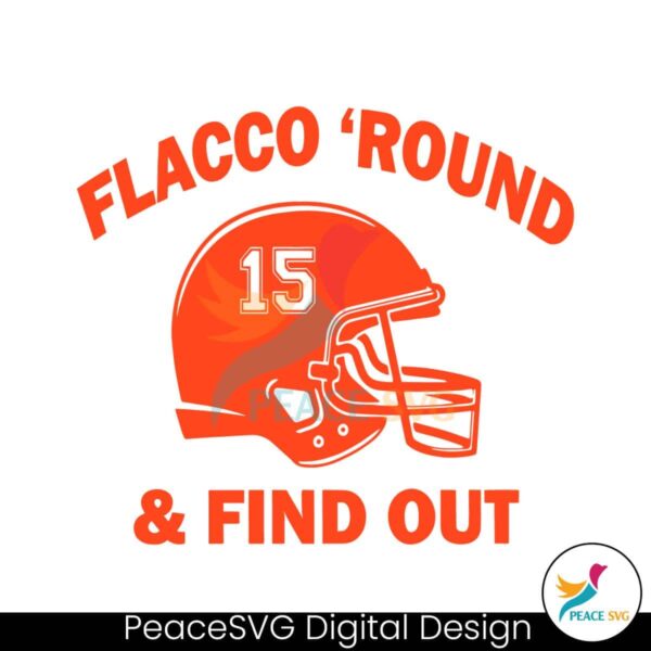 Helmet 15 Flacco Round And Find Out Svg Digital Download