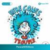 Here Comes Trouble Thing One Dr Seuss Svg Files For Cricut