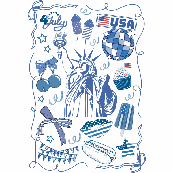 Peace SVG Design 4th Of July