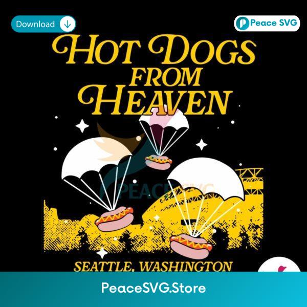 Hot Dogs From Heaven Seattle Baseball Svg For Vinyl Cutting