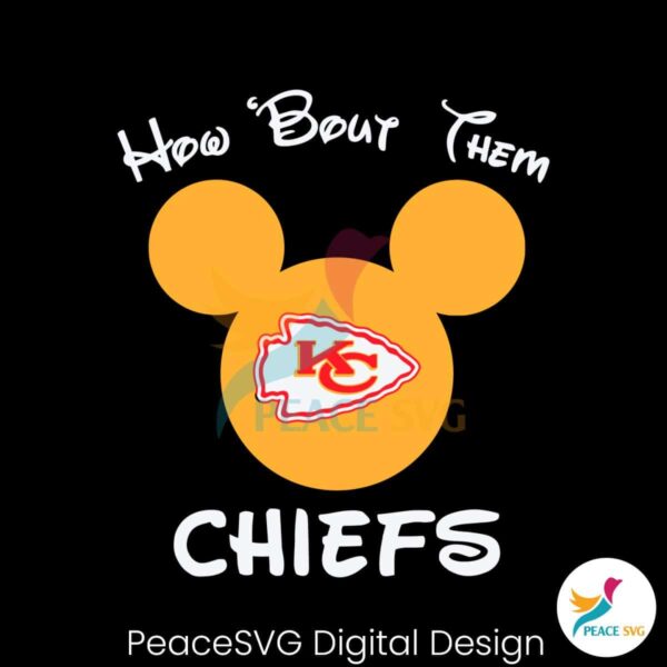 How Bout Them Chiefs Mickey Mouse Svg Files For Cricut