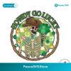 Howdy Go Lucky Western Skeleton St Patricks Day Png Sublimation Design