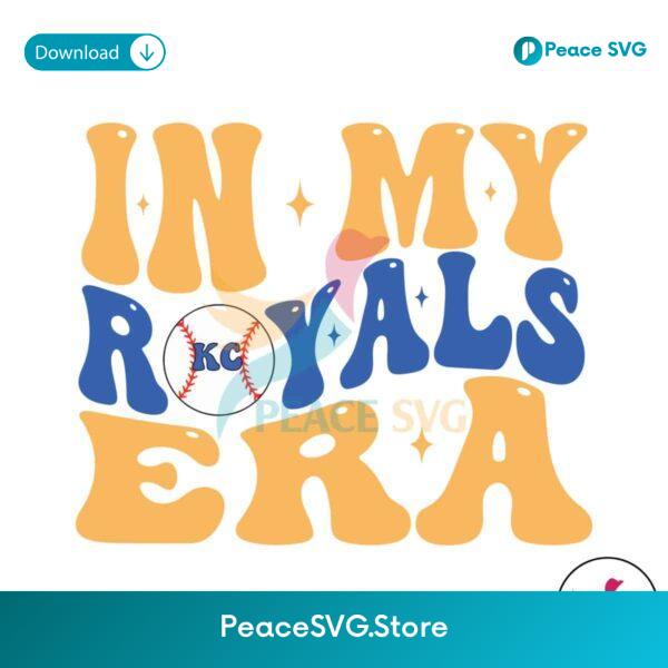 In My Royals Era Kc Baseball Svg Printable Design