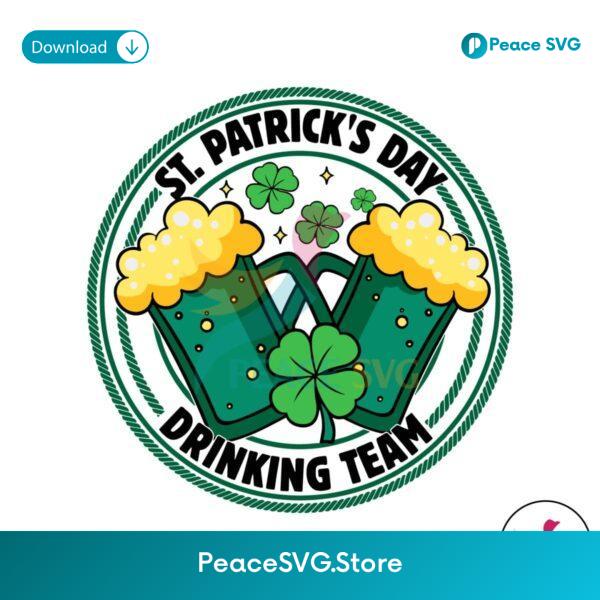 Irish Party St Patricks Day Drinking Team Svg For Silhouette