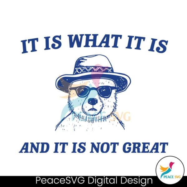 It Is What It Is And It Is Not Great Meme Svg For Vinyl Cutting
