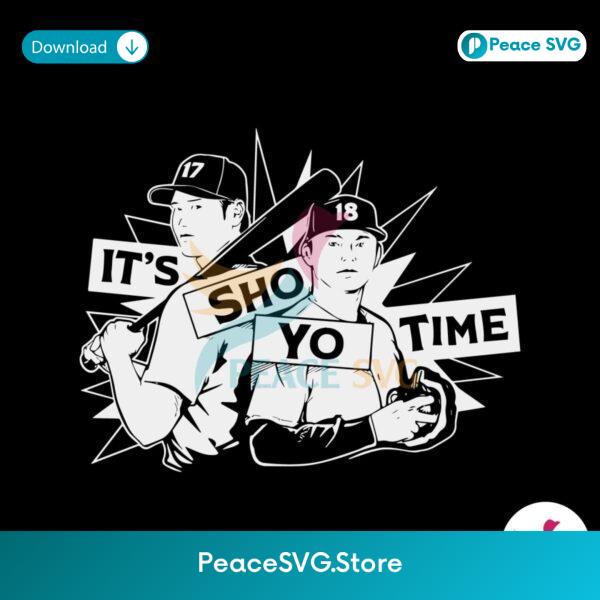 It Sho Yo Time Shohei Ohtani Vs Yoshinobu Yamamoto Svg Clipart