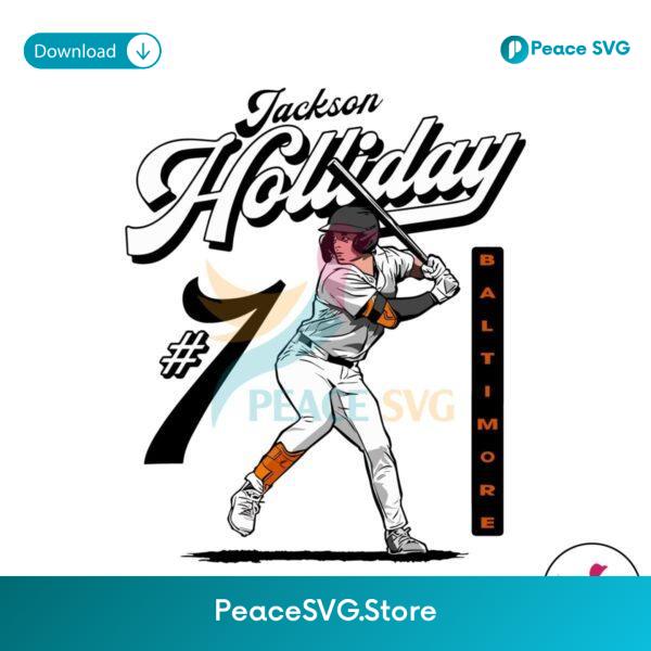 Jackson Holliday Baltimore Orioles Baseball Player Svg Printable Design