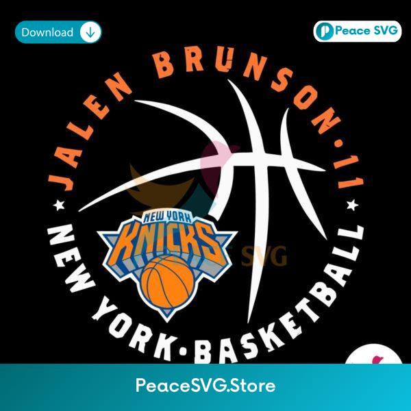 Jalen Brunson 11 New York Basketball Svg Files For Cricut