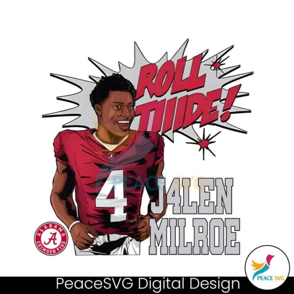 Jalen Milroe Role Tide Alabama Football Png High Resolution