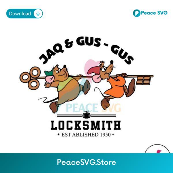 Jaq And Gus Gus Locksmith Cinderella Svg Vector File