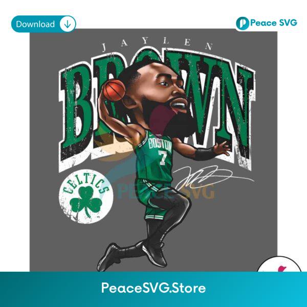Jaylen Brown Boston Celtics Cartoon Png Printable File