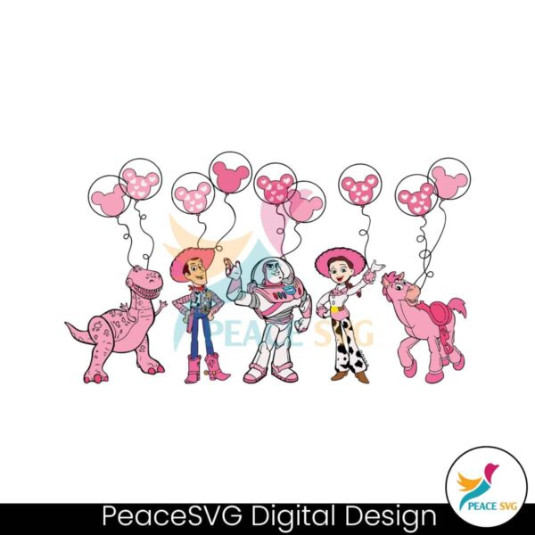Jessie Buzz Woody Bullseye Rex Toy Story Valentine Svg Clipart