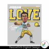 Jordan Love Cartoon Packers Player Png Sublimation Design