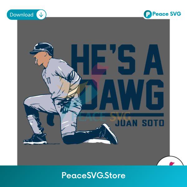Juan Soto He Is A Dawgs Yankees Baseball Svg For Vinyl Cutting