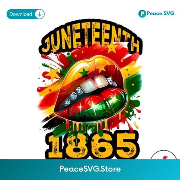 Juneteenth 1865 Lips African Americans Png For Printing