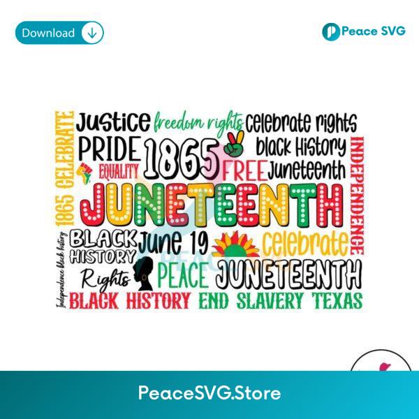 Juneteenth Celebrate Independence Svg Printable Design
