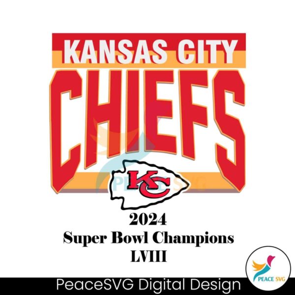 Kansas City Chiefs Super Bowl Champion 2024 Svg Clipart
