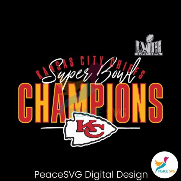 Kansas City Chiefs Super Bowl Lviii Champions Logo Svg Cut File