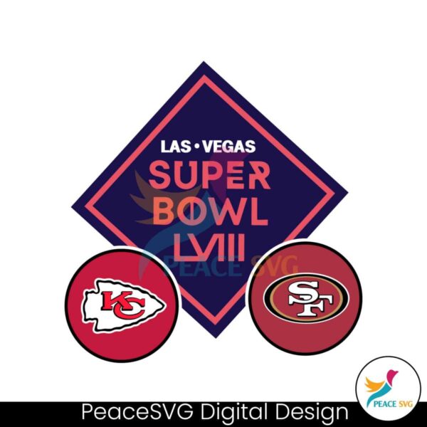 Kansas City Chiefs Vs San Francisco 49ers Super Bowl Lviii Svg Vector File